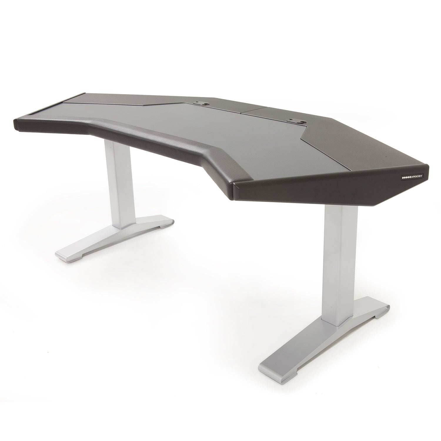 Argosy HALO-G-B-S Halo G Desk W/Black End Panels And Silver Legs
