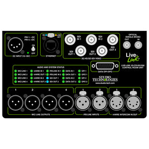 Studio Technologies LL-3G-CR-056 - Live-Link Sr. Control Room Rack-Ready Fiber Transport Interface