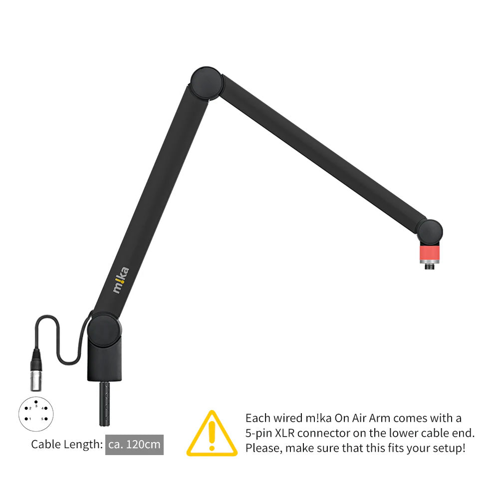 Yellowtec YT3921-XLR - m!ka CamArm (Black / XLR Ends)