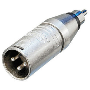 Neutrik NA2MPMM 3 Pin Male XLR to Male RCA Adapter