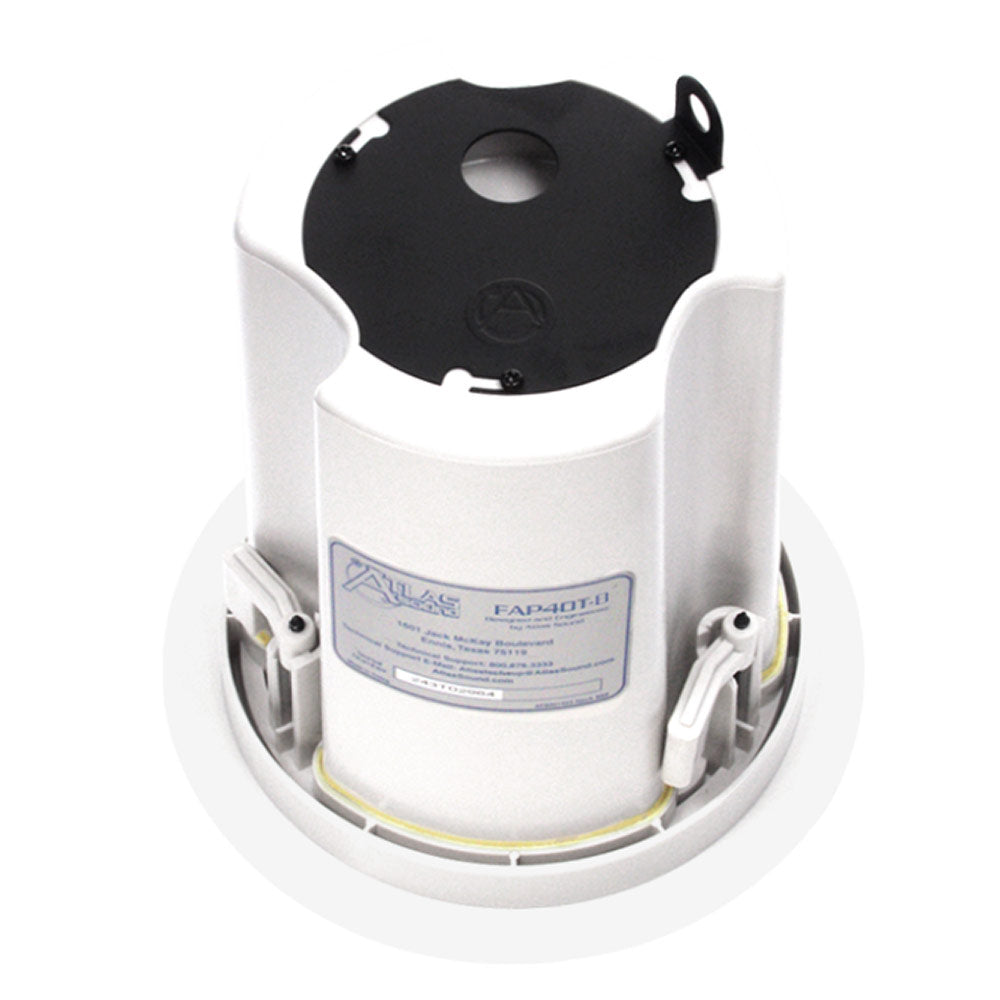 AtlasIED FAP40T - 4-Inch In-Ceiling Loudspeaker with Transformer (White)
