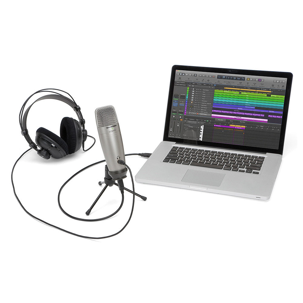 Samson C01U Pro Cardioid Condenser USB Microphone (with Headphone Jack)