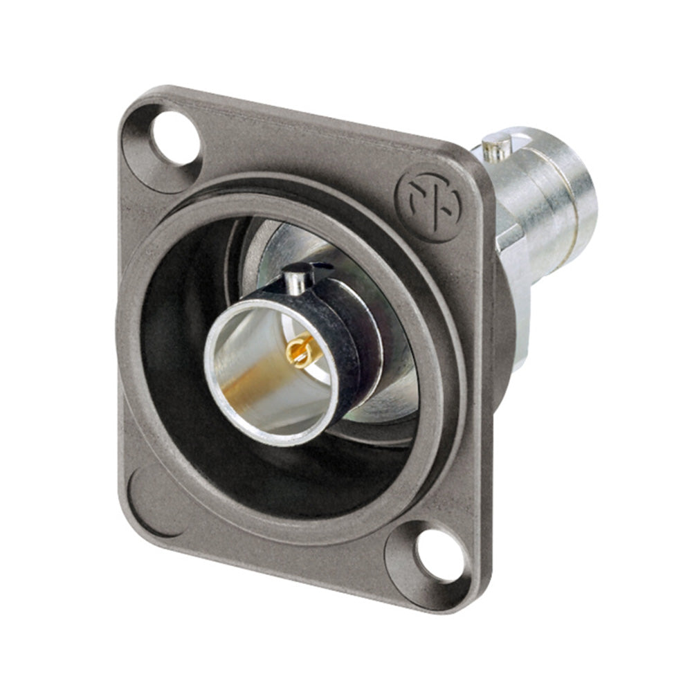 Neutrik NBB75DFIX D Series UHD BNC Feed-Thru Connector (Nickel)