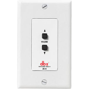 DBX ZC-6 Push Button Remote Wall-Plate Mounting Volume Controller for dbx ZonePro devices