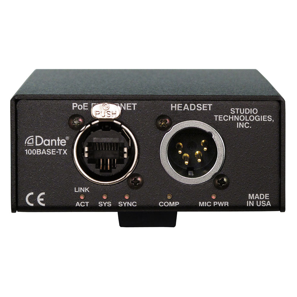 Studio Technologies Model 371A Dante Intercom Beltpack with XLR4M Connection
