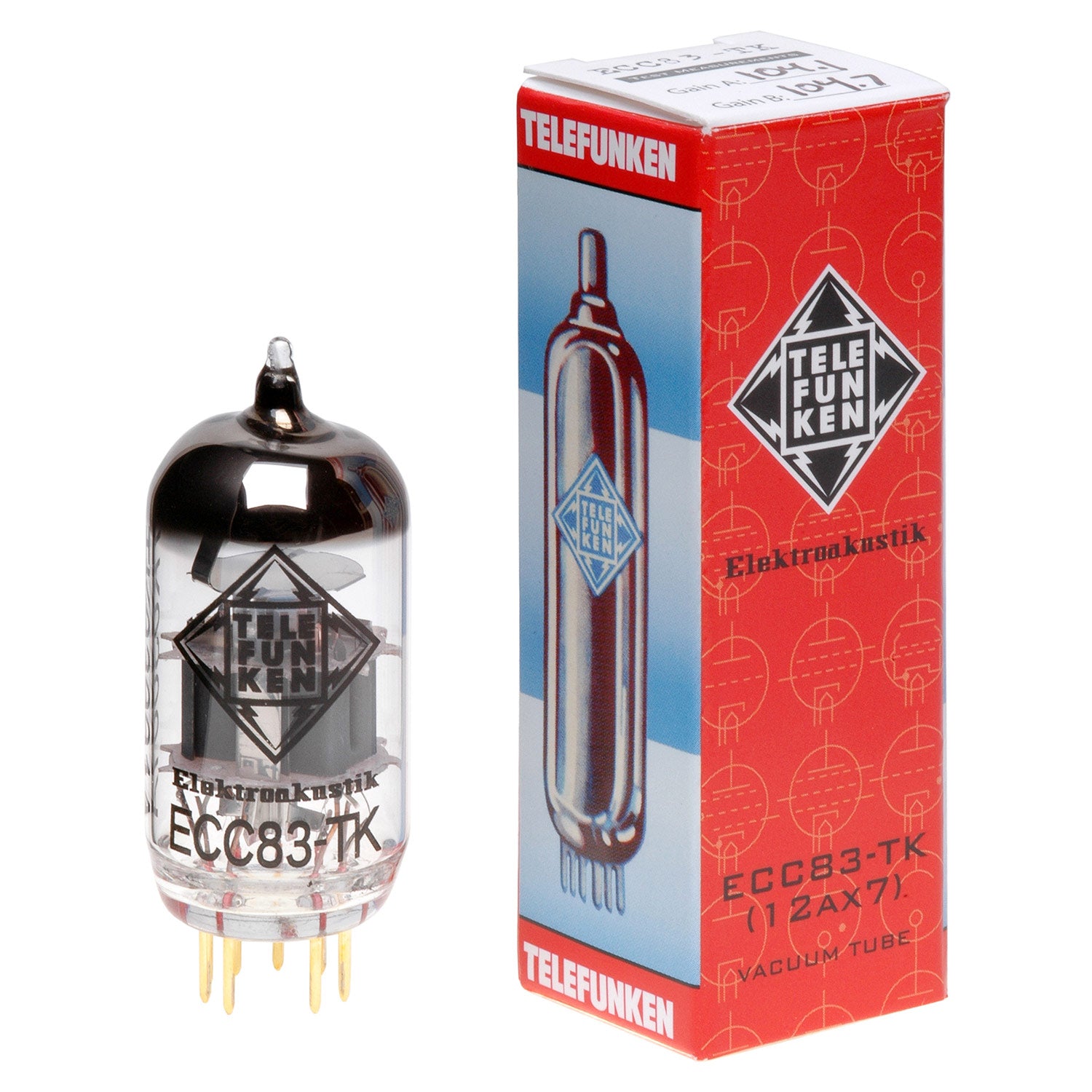 Telefunken ECC83-TK - 12AX7 Vacuum Tube (Single)