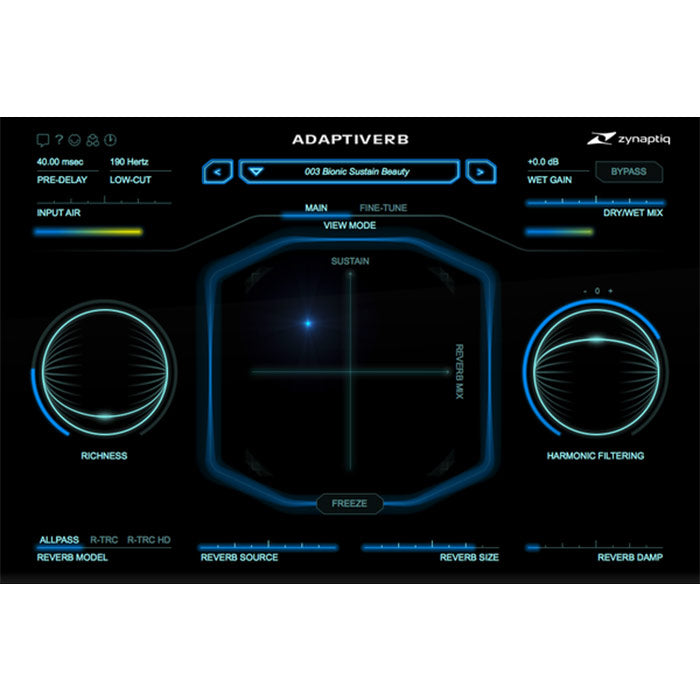 Zynaptiq AD1 Adaptiverb - Adaptive Reverb Plugin (VST/AU/AAX/RTAS)