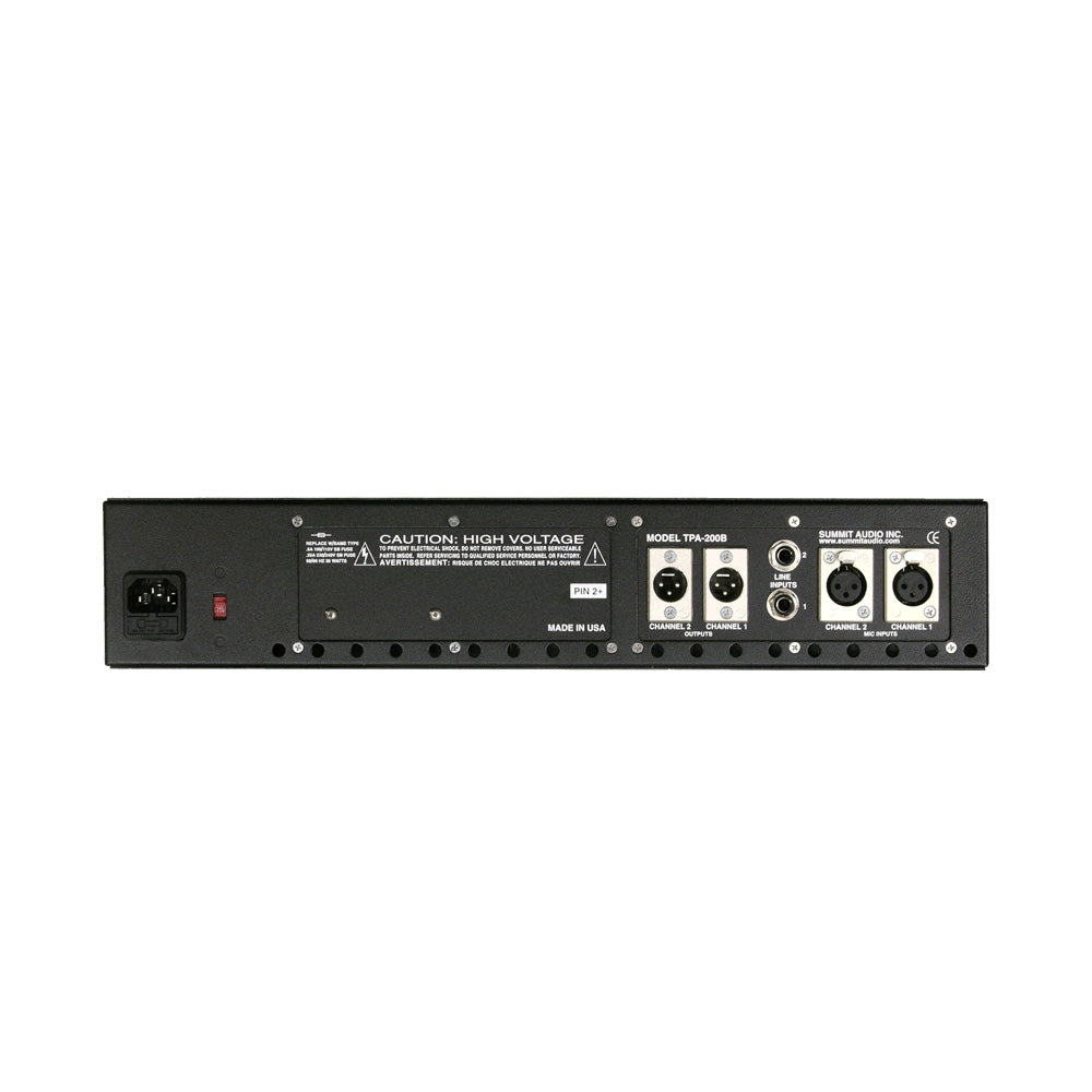 Summit Audio TPA-200B Dual Channel Tube Mic/Instrument Preamplifier