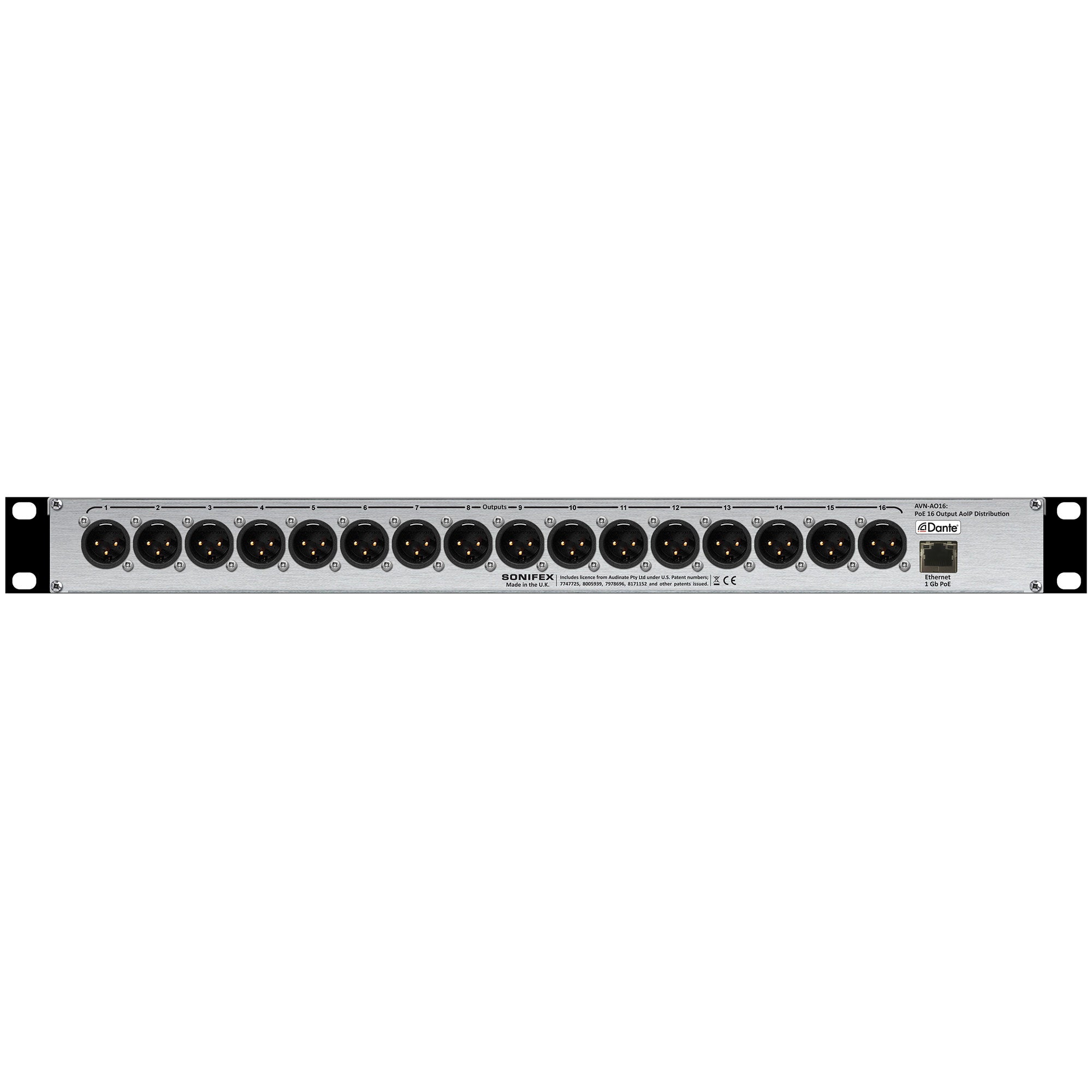 Sonifex AVN-AO16 16 Output Dante Interface, PoE