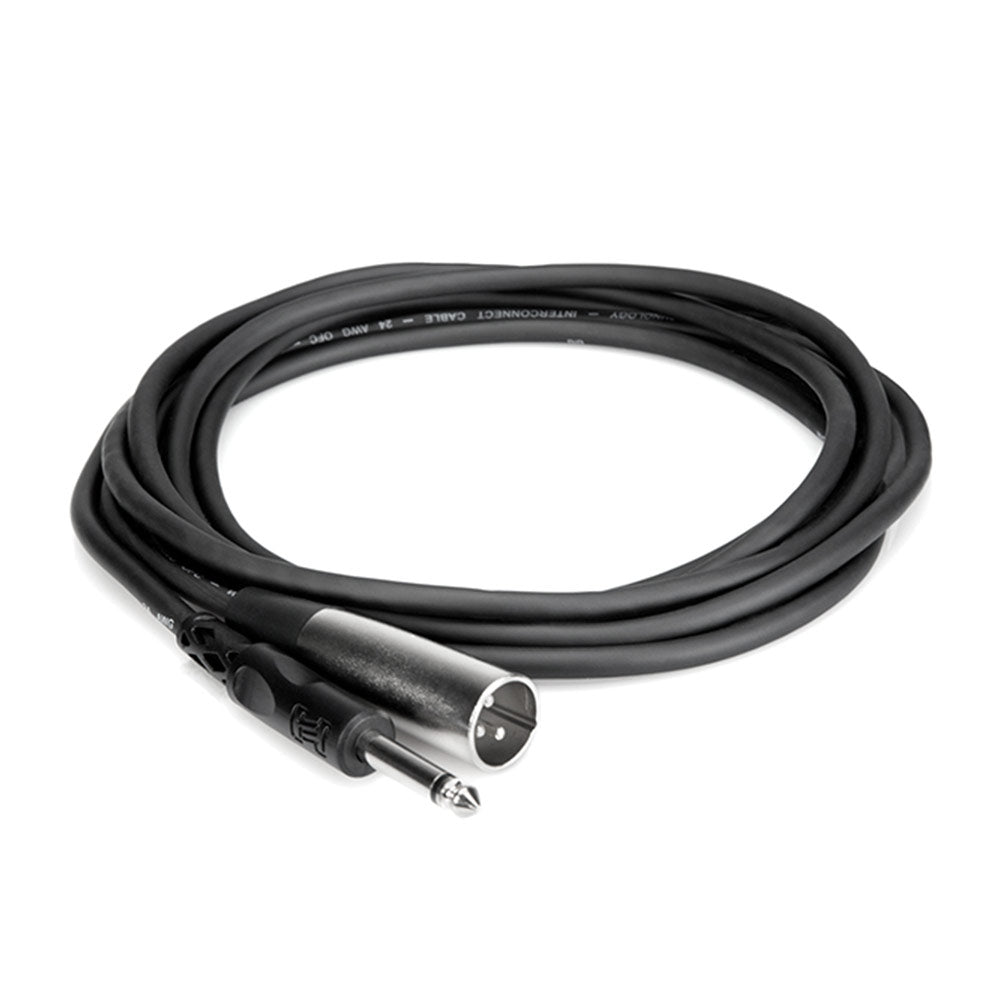 Hosa PXM-115 Unbalanced Interconnect, 1/4 inch TS to XLR3M, 15 feet
