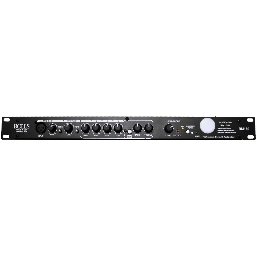 Rolls RM169 Install Audio Mixer with Bluetooth