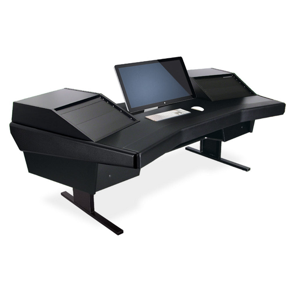 Argosy D15-DR803-B-B Dual 15 Workstation W/803 Rack Modules And Black End Panels