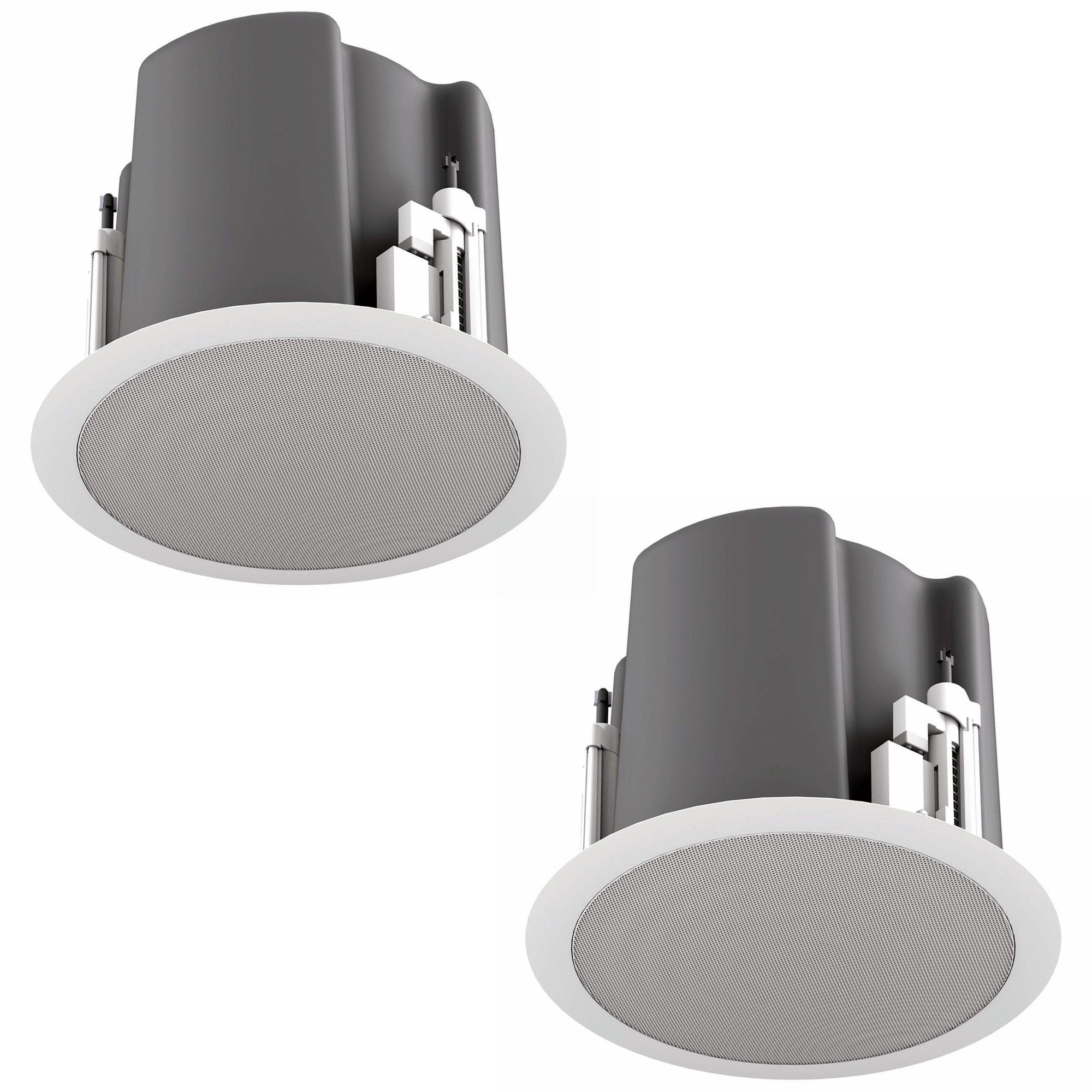AtlasIED FAP63T-BEGS - 6-Inch Coaxial In-Ceiling Loudspeaker with Transformer (Black)