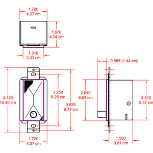 RDL D-PSP1 Decora Mount Active Loudspeaker (White)