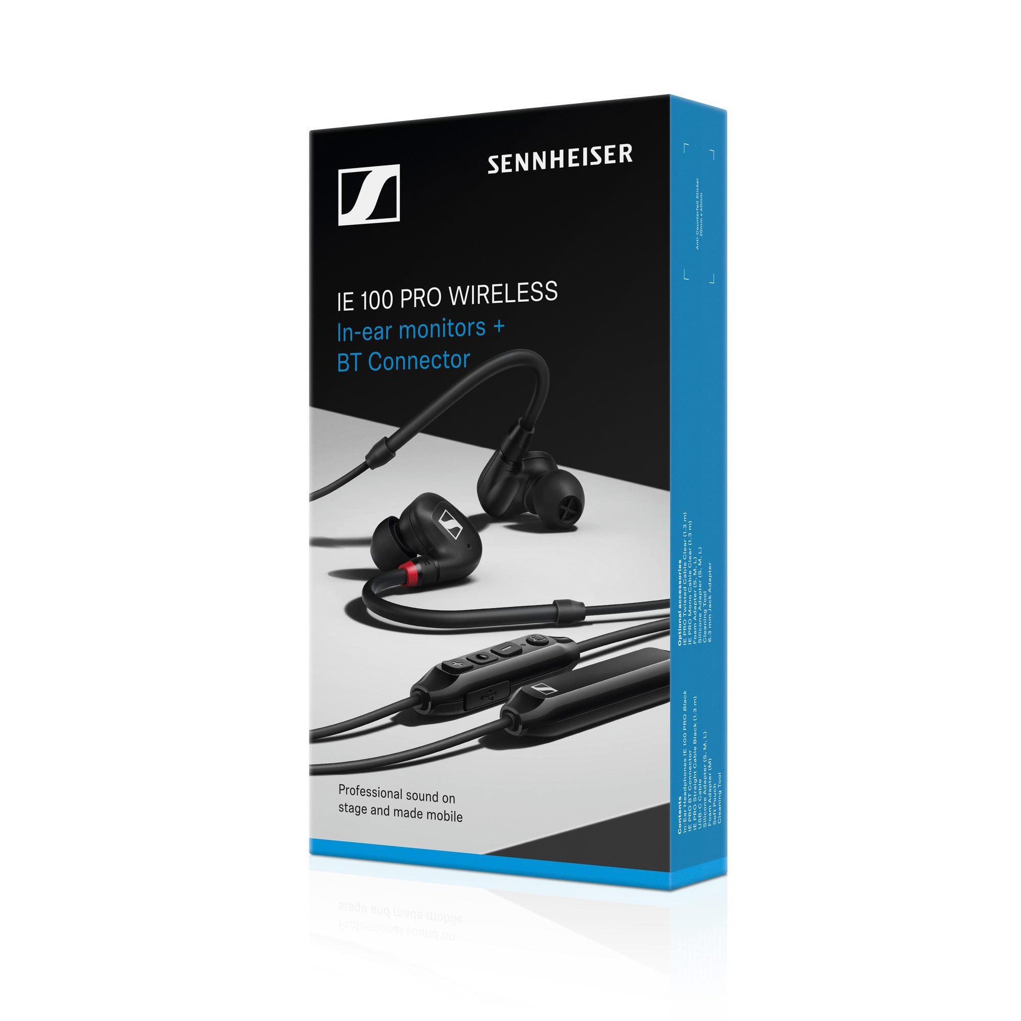 Sennheiser IE 100 PRO Wireless - Bluetooth Dynamic In-Ear Monitors (Black)