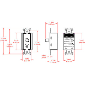 RDL D-SH1 Stereo Headphone Amplifier - Decora panel w/ user level control - Custom Engraving Option