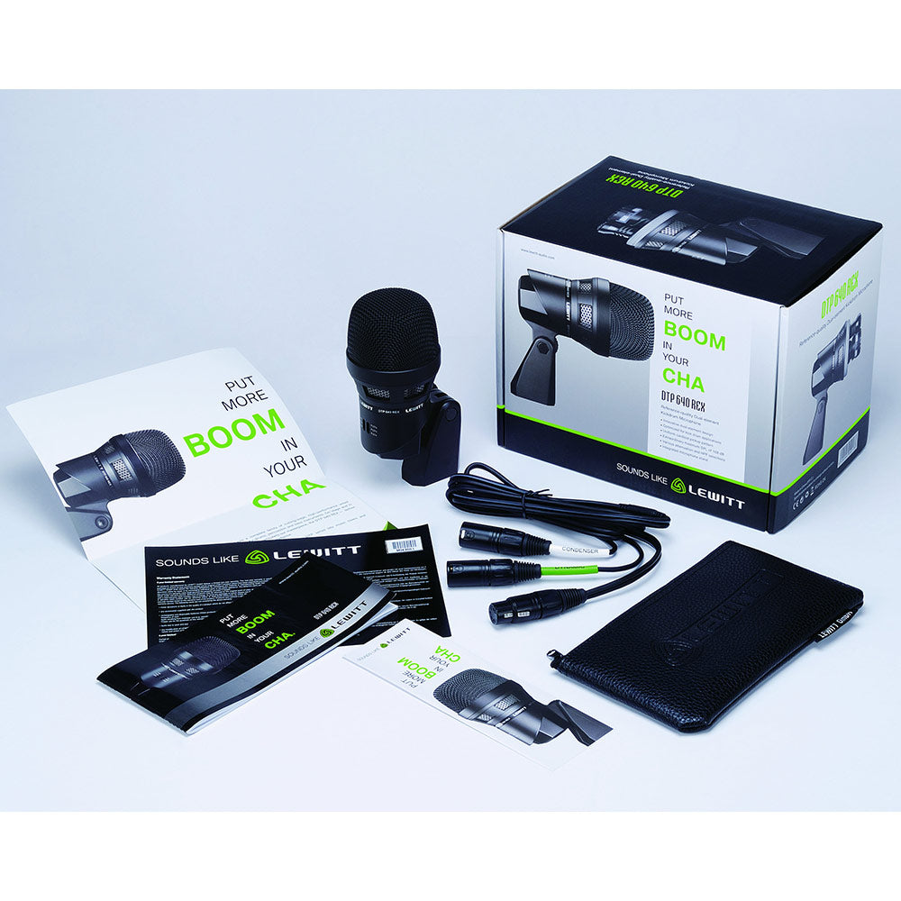 Lewitt Audio DTP-640-REX Microphone w/ Back-Electret & Dynamic Capsule