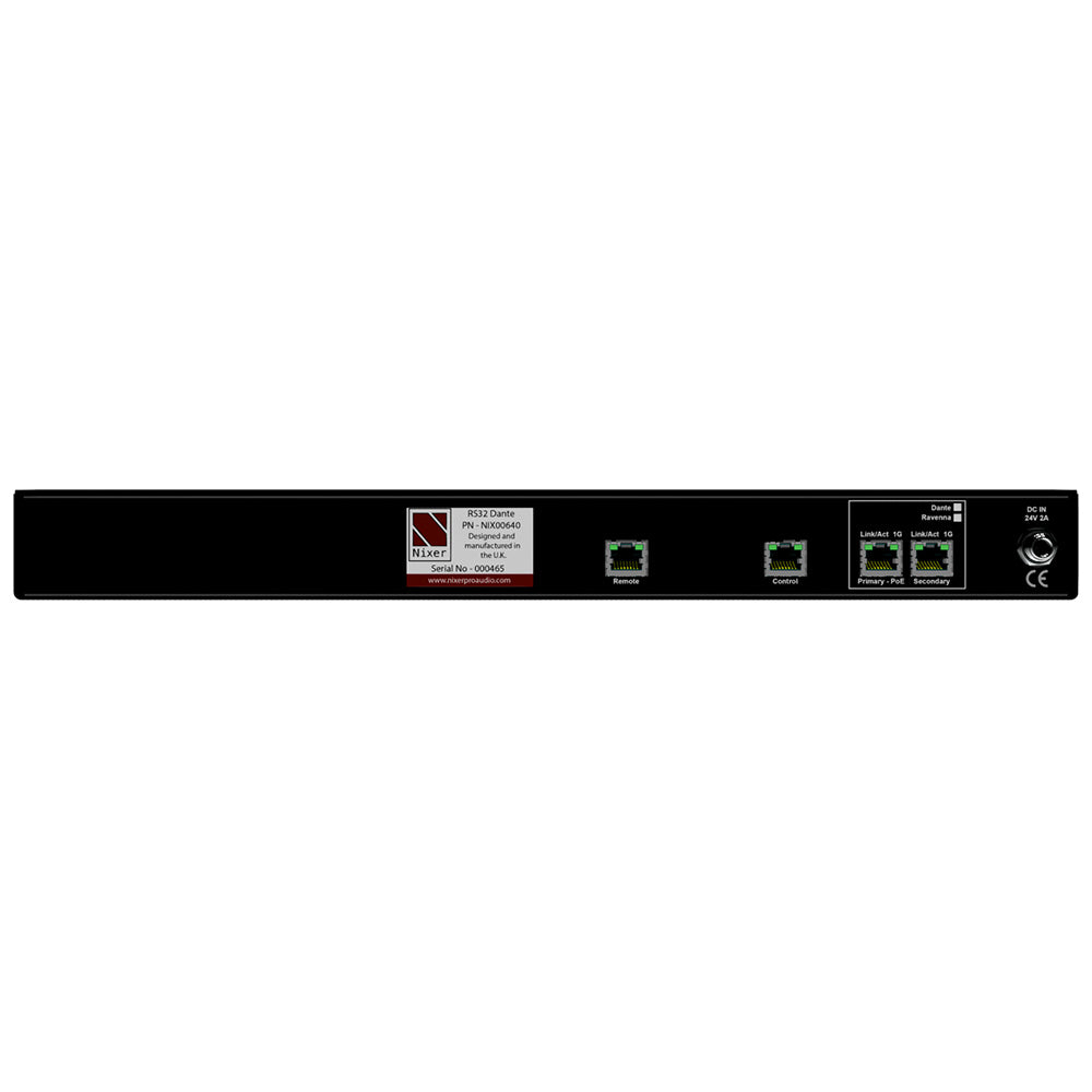 Nixer RS32 - Rack Mount 64x64 AoIP Network Switch (Dante Version)