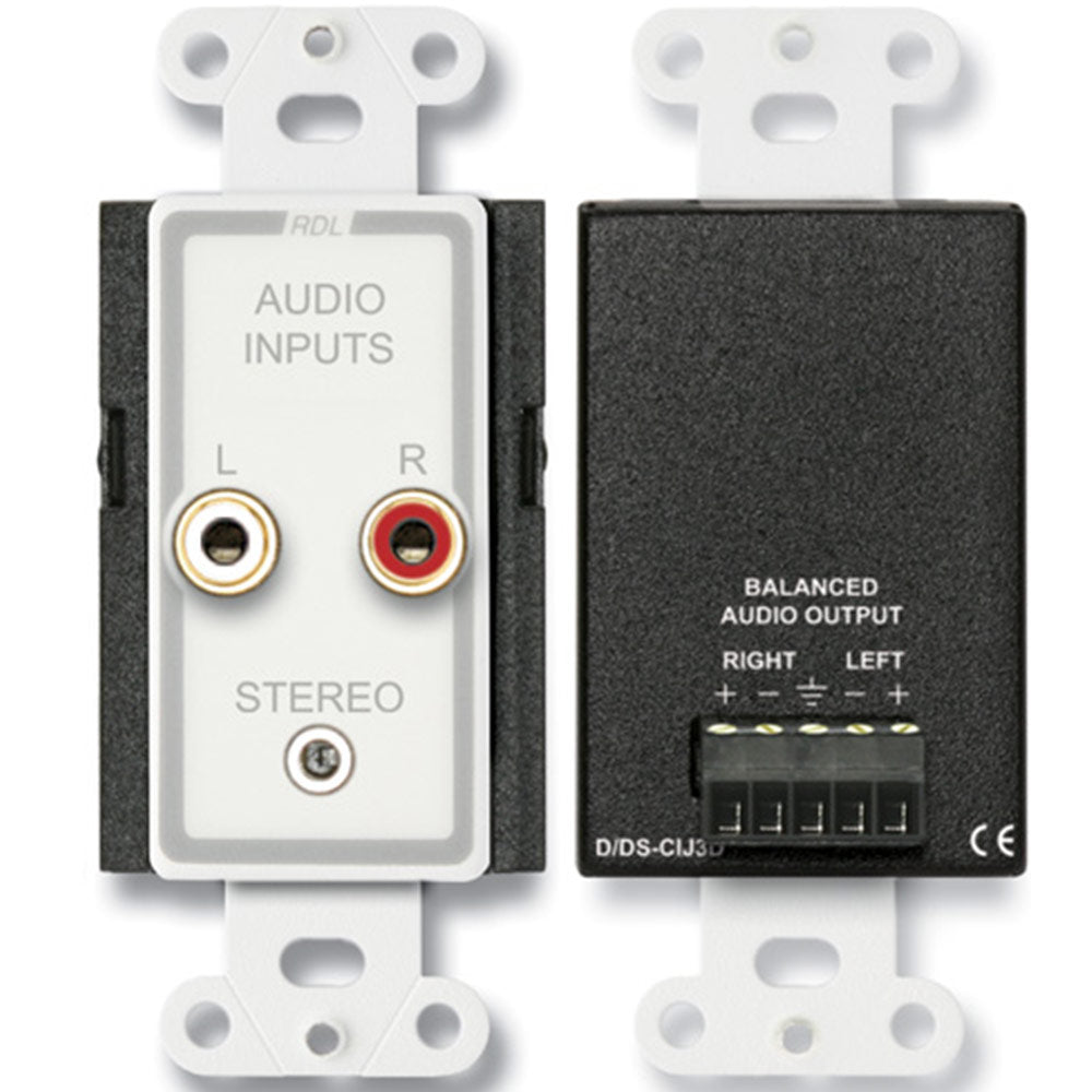 RDL D-CIJ3D Consumer Input Jacks _ Stereo - Custom Engraving Option