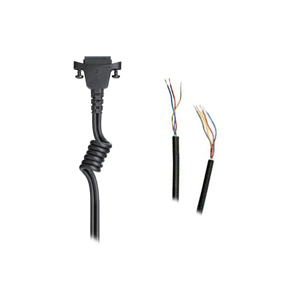 Sennheiser CABLE-II-8 - Headset Cable with Short Coil for HMS 27 and HMD 26-II (Dual Unterminated)