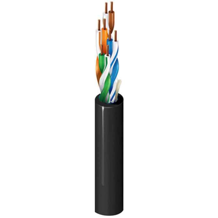 Belden 1583A Cat5e Non-Bonded Network Cable (Black/1000 Foot Spool)