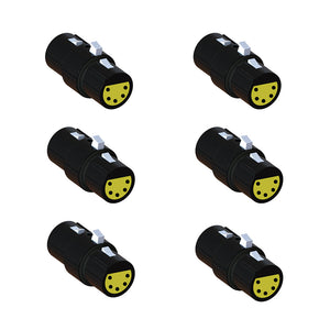 Pliant Technologies PAC-FLX45-6PK FleXLR XLR5F to XLR4F Headset Adapter (6 Pack)