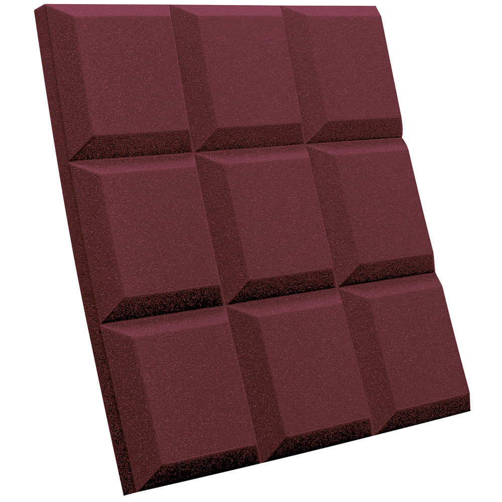 Auralex SonoFlat-Grid 2" 2x2 Foot Absorption Panel (Burgundy/Box of 16)