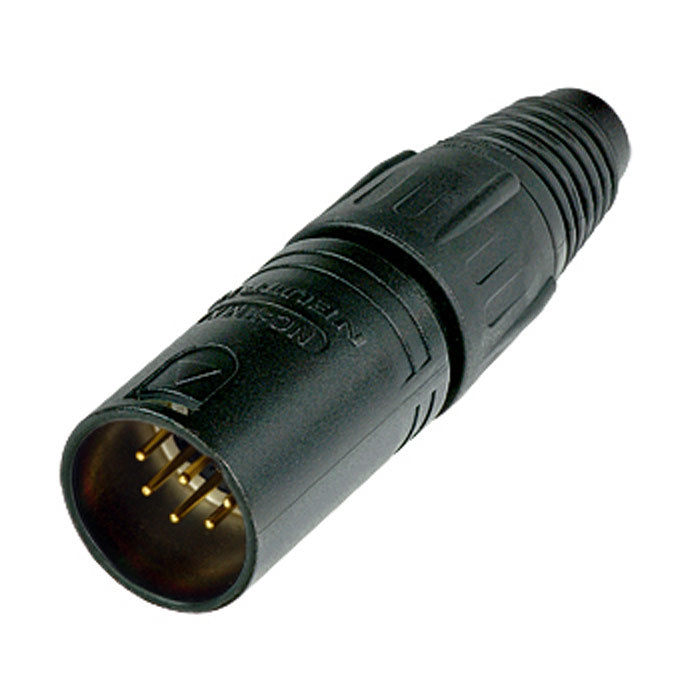 Neutrik NC7MX-B 7-Pin Male Cable Connector - Black/Gold