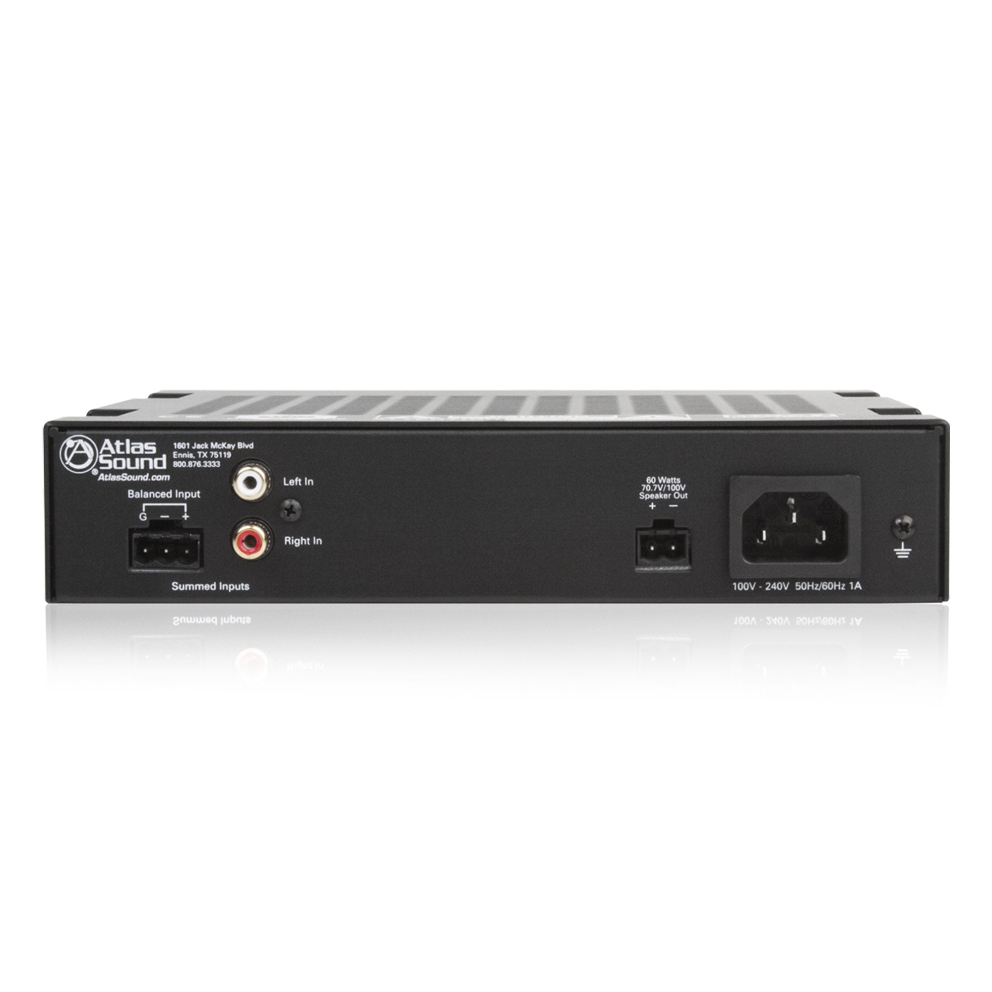 AtlasIED PA60G - 2-Input 60-Watt Single Channel Install Amplifier