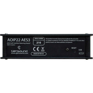 Glensound AoIP22 AES3 - AES3 interface for Dante/ AES67