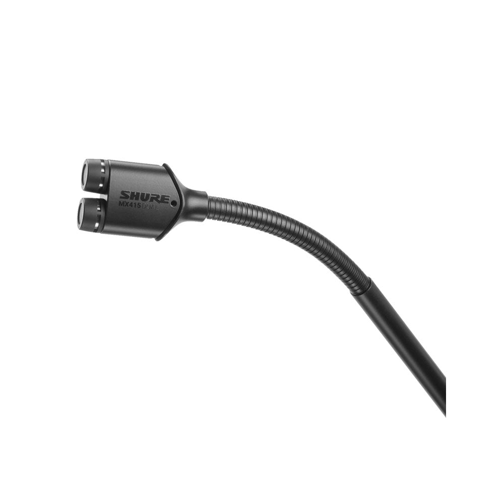 Shure MX415DUAL/C - Dual Element Gooseneck Microphone with Dual TA4F Outputs