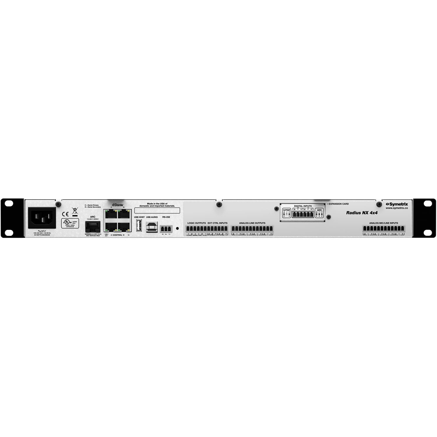 Symetrix Radius NX 4x4 - 4-Input 4-Output Dante DSP Unit
