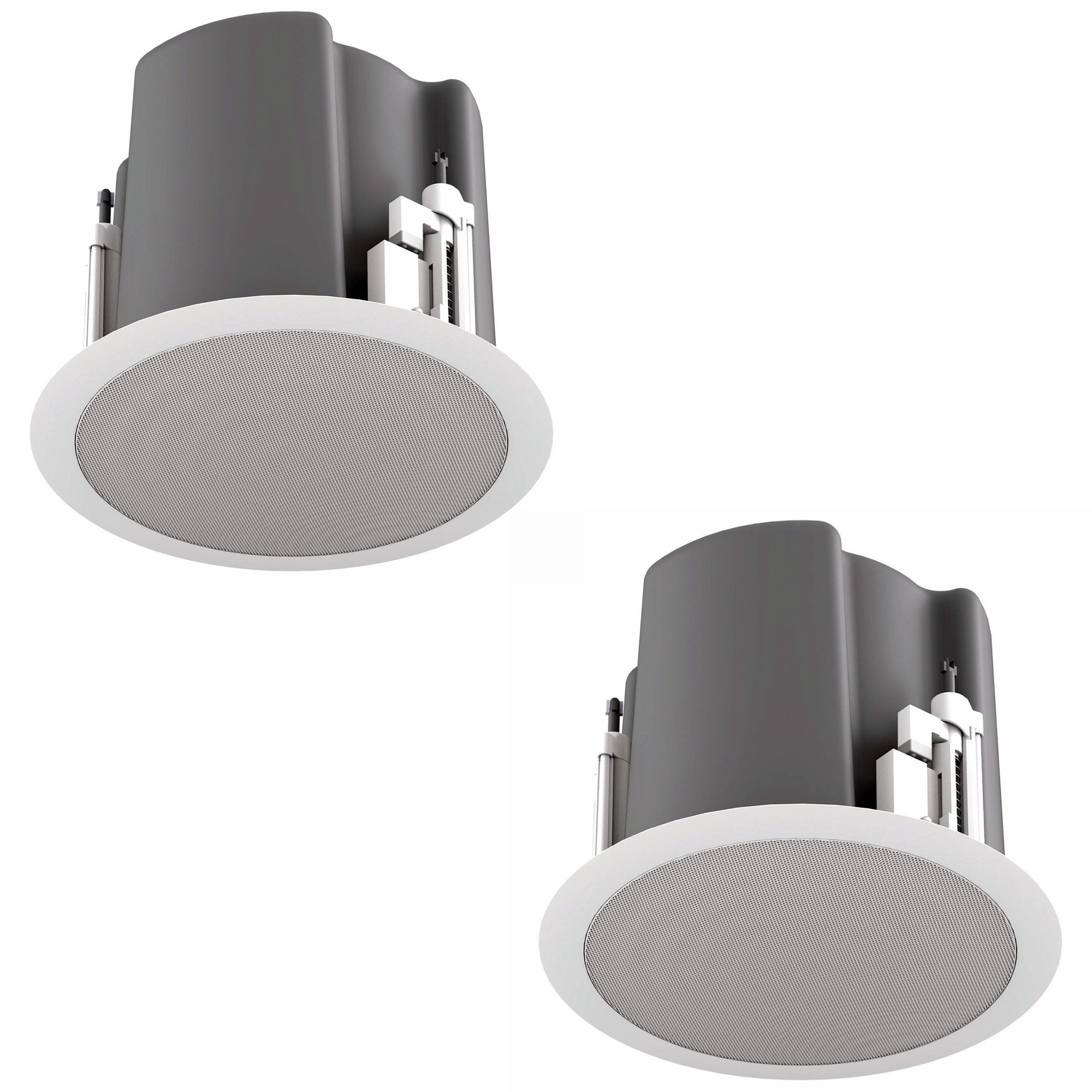 AtlasIED FAP63T-WEGR - 6.5-Inch Coaxial In-Ceiling Loudspeaker with Transformer (White)