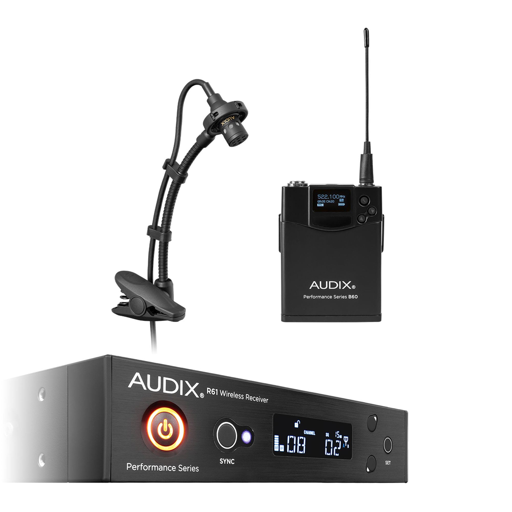 Audix AP61 SAX Wind Instrument Wireless System (522 - 586 MHz)