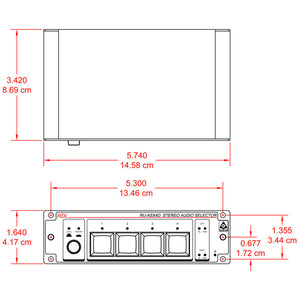 RDL RU-ASX4D 4x1 Stereo Audio Selector