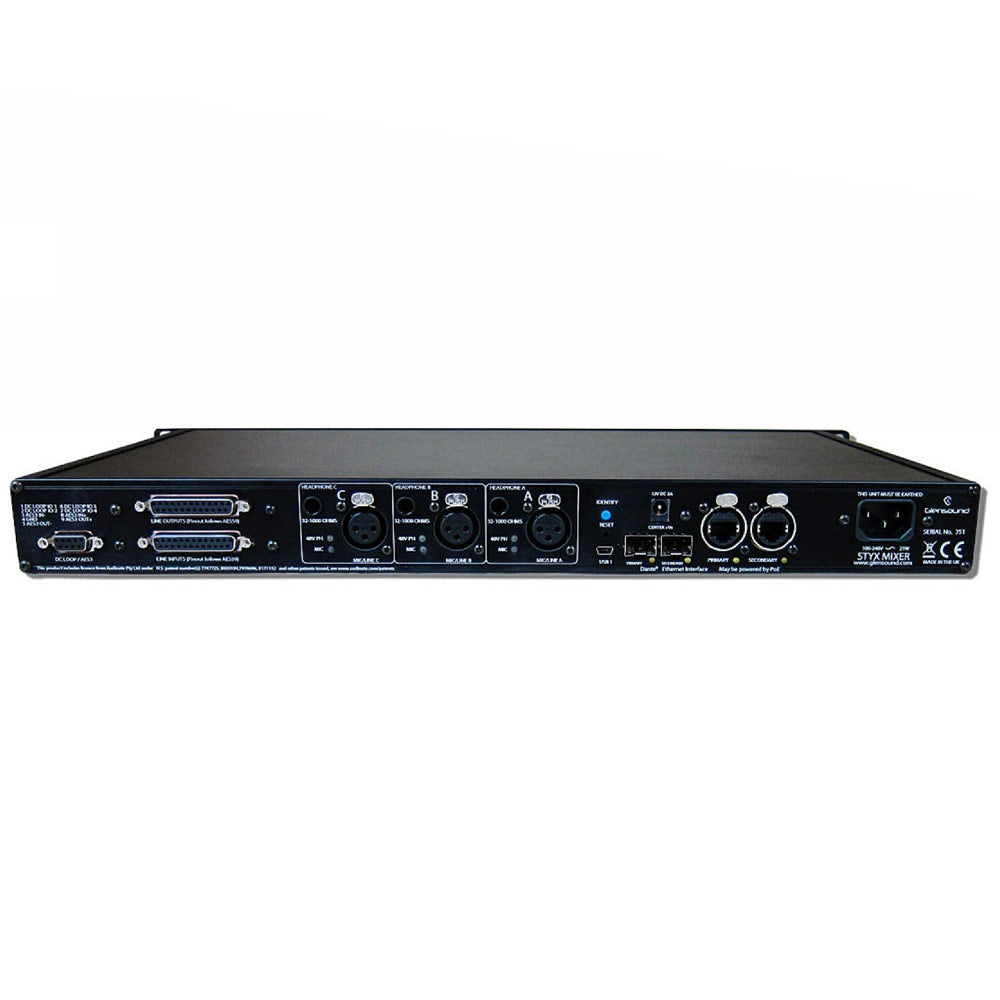 Glensound STYX Mixer - Audio Mixer for Dante/AES67 audio networks