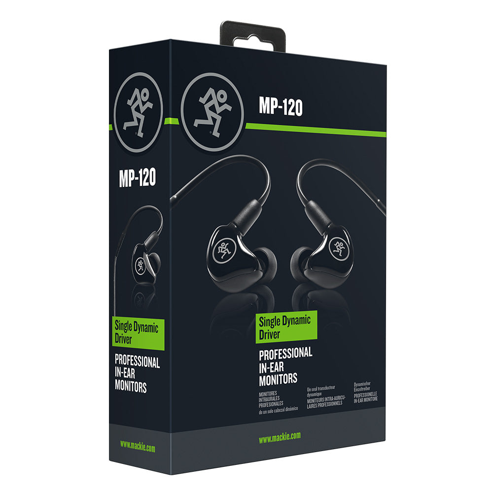 Mackie MP-120 - Single Dynamic Driver Professional In-Ear Monitors