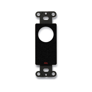 RDL DB-D1T Single Plate for Standard and Specialty Connectors (Black) - Custom Engraving Option