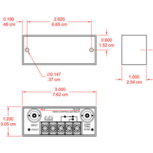 RDL TX-VCR Video Controlled Relay - BNC