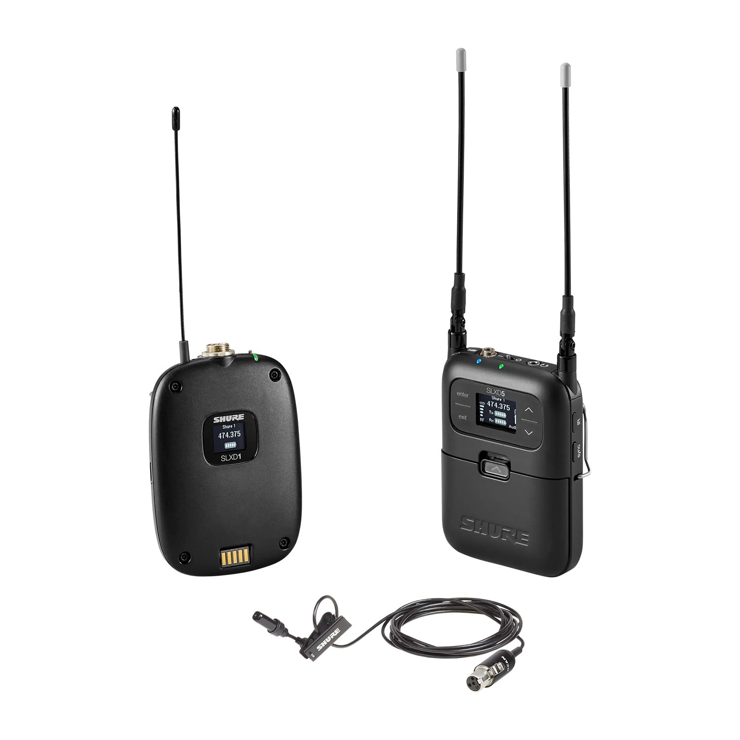 Shure SLXD15/UL4B - Portable Wireless System with UL4B Lavalier Microphone (H55 Band / 514-558 MHz)