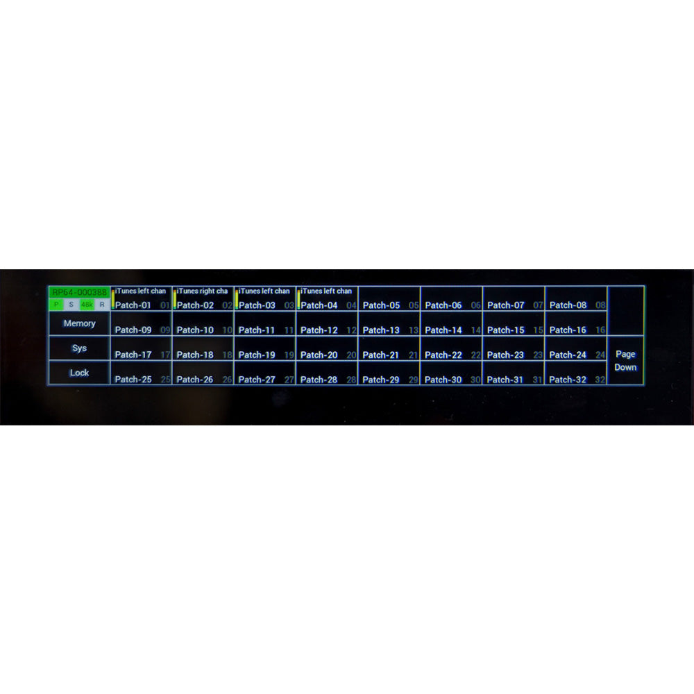 Nixer RP64 - Rack Mount 64x64 AoIP Matrix (Ravenna Version)