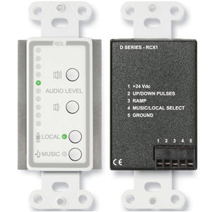 RDL D-RCX1 Room Control for RCX-5C Room Combiner (White) - Custom Engraving Option