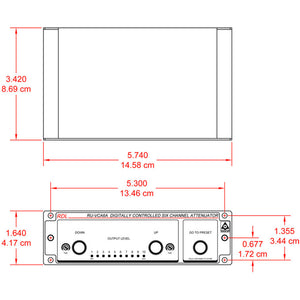 RDL RU-VCA6A Digitally Controlled 6-Channel Audio Attenuator