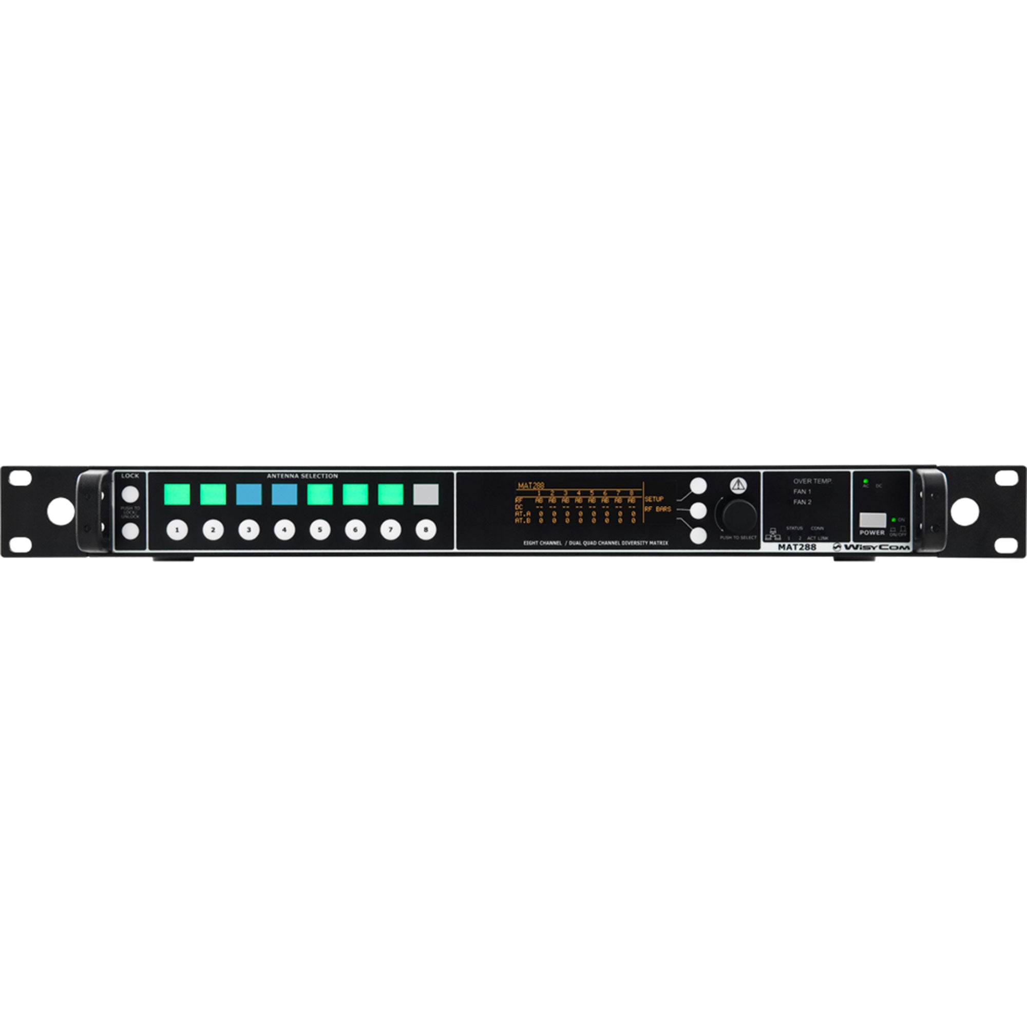 Wisycom MAT288-X1-DC - Diversity Wideband Programmable Matrix Combiner