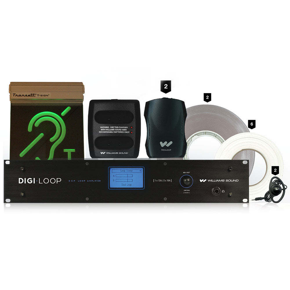 Williams Sound DL210 SYS 2 2.0 D Large-Area, 48-Volt Induction Loop System w/ Network Control