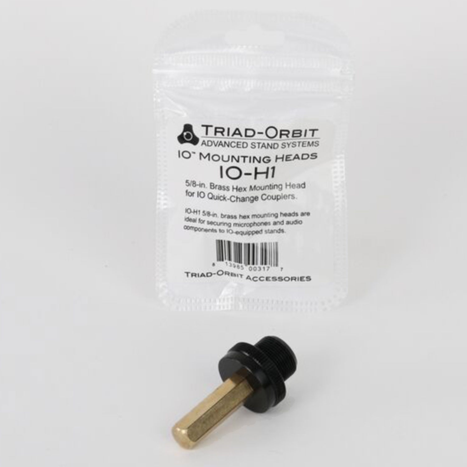 Triad-Orbit IO-H1 5/8" Brass Mounting Head for Quick Change Couplers