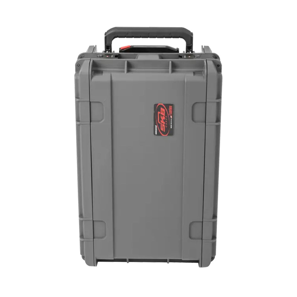 SKB 3i-4U11G-W - 4-Space Molded Rack Case with Wheels (Gray / ATA Overhead Bin Sized)