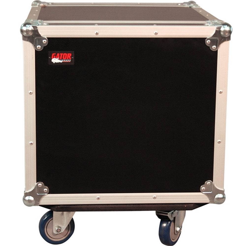 Gator G-TOUR 10U Cast ATA Style 10U Rack Road Case with Locking Caster Board