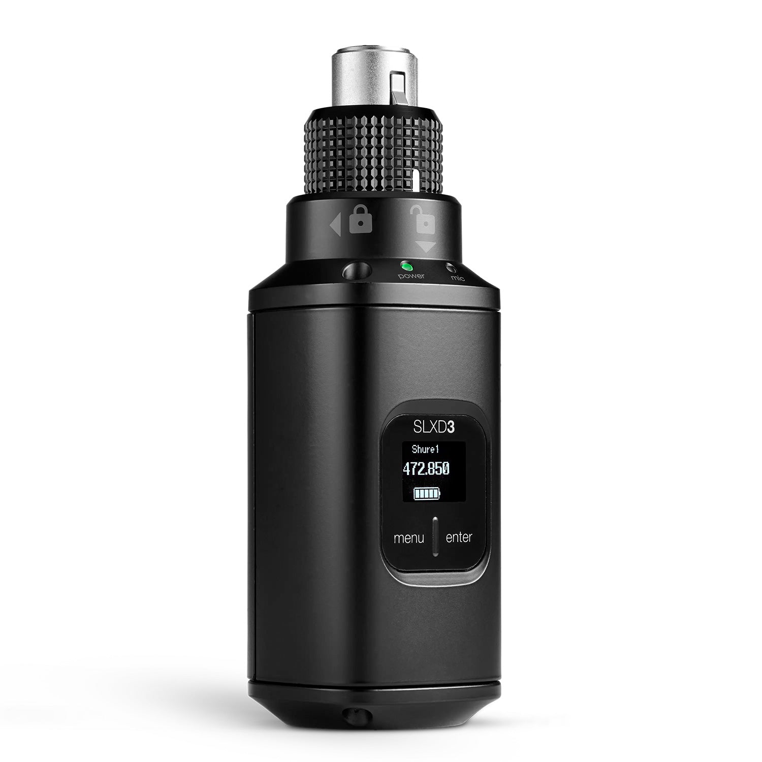 Shure SLXD3 - Plug-On Digital Wireless Transmitter With XLR Connector (G58 Band / 470-514 MHz)