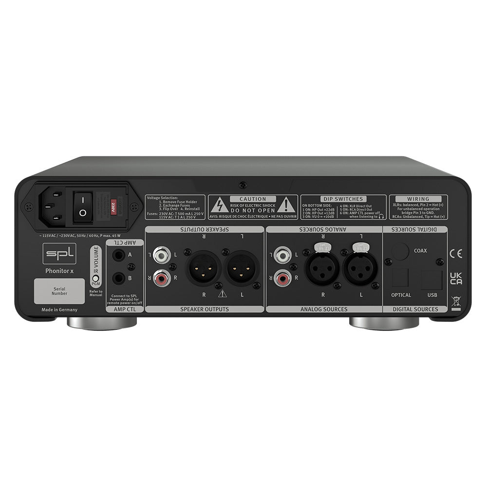 SPL Phonitor X - Headphone Amplifier and Monitor Amplifier (Silver)